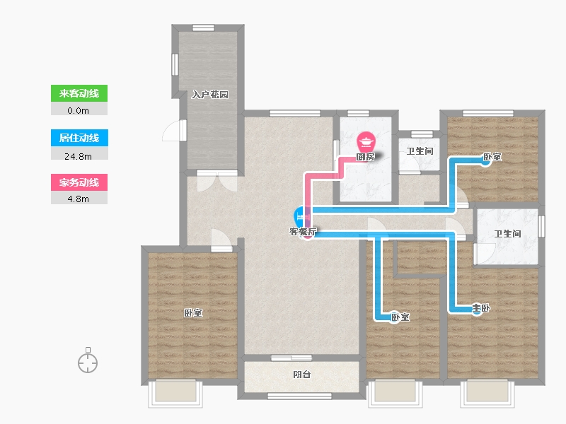 河南省-驻马店市-置地上河苑-135.00-户型库-动静线