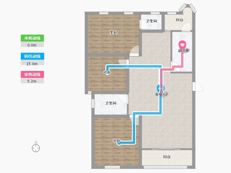 广东省-深圳市-翡翠名园-104.81-户型库-动静线