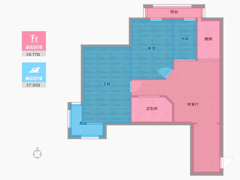 北京-北京市-新康园-69.90-户型库-动静分区