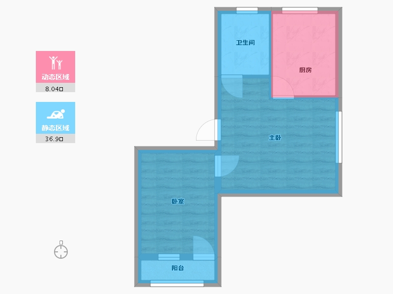 甘肃省-兰州市-三毛小区-63.50-户型库-动静分区