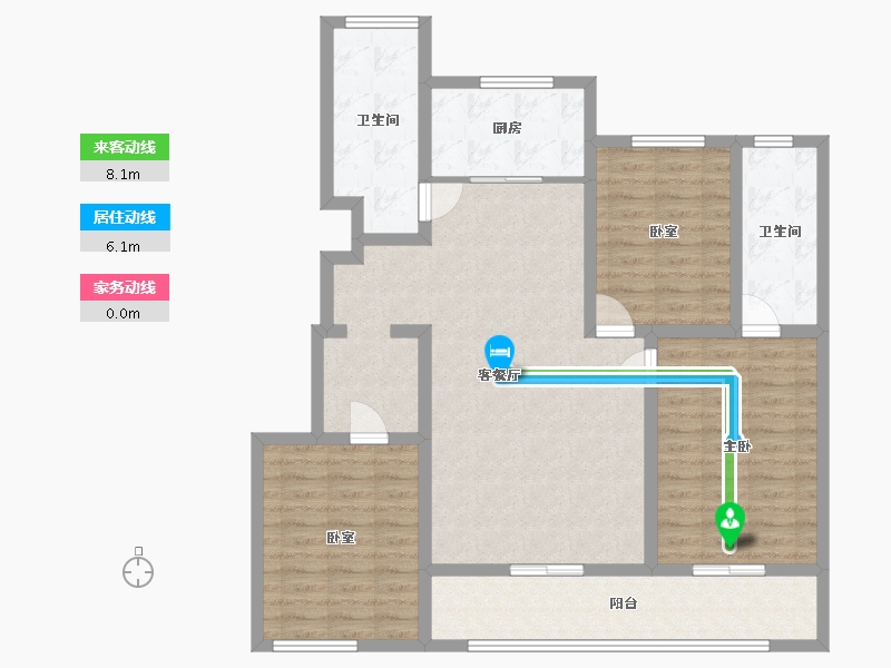 新疆维吾尔自治区-克拉玛依市-鼎悦嘉园-108.00-户型库-动静线