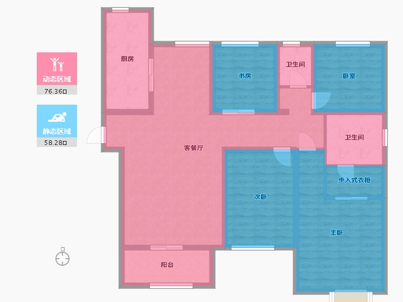 福建省-福州市-潭中佳苑-120.00-户型库-动静分区