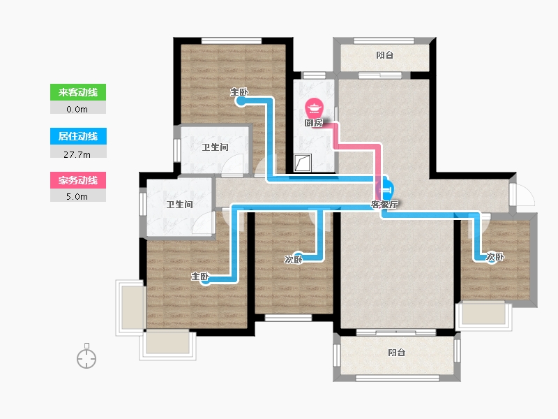 甘肃省-兰州市-兰州新城-112.00-户型库-动静线