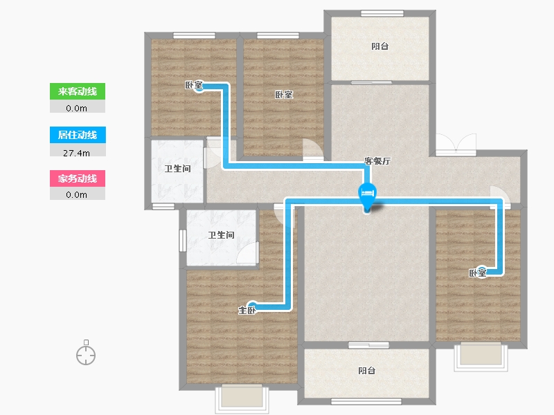 河南省-郑州市-瀚宇天悦湾-140.00-户型库-动静线