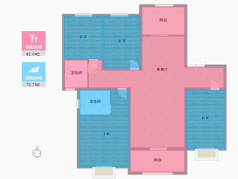 河南省-郑州市-瀚宇天悦湾-140.00-户型库-动静分区