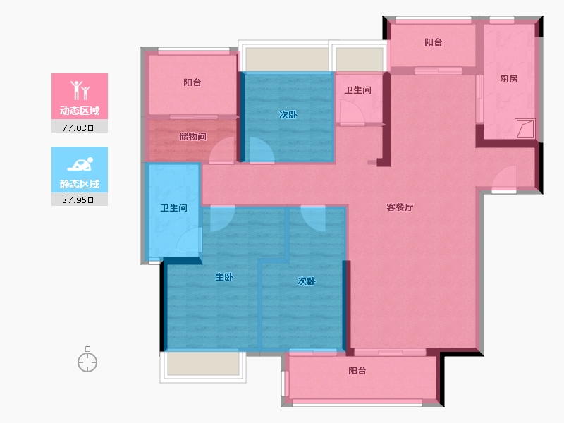 广东省-韶关市-外滩华府-119.00-户型库-动静分区