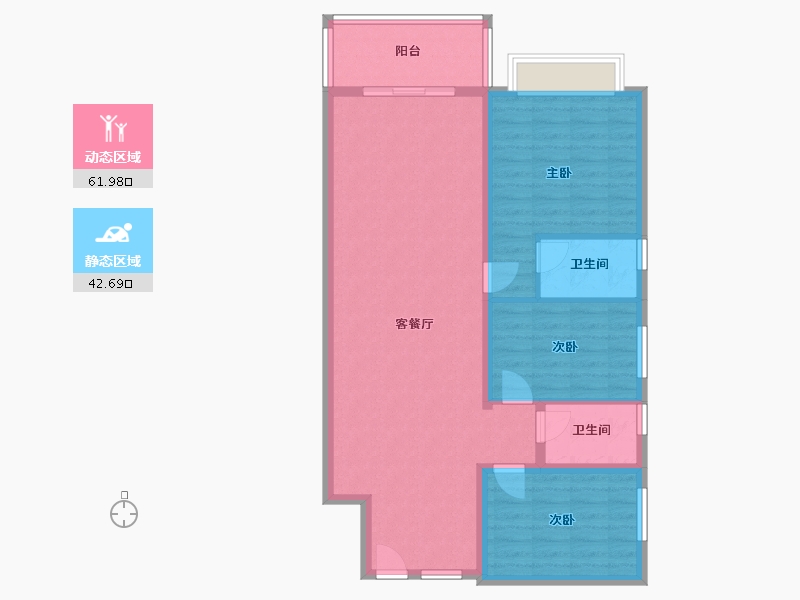 广东省-清远市-滨江尚品-99.64-户型库-动静分区