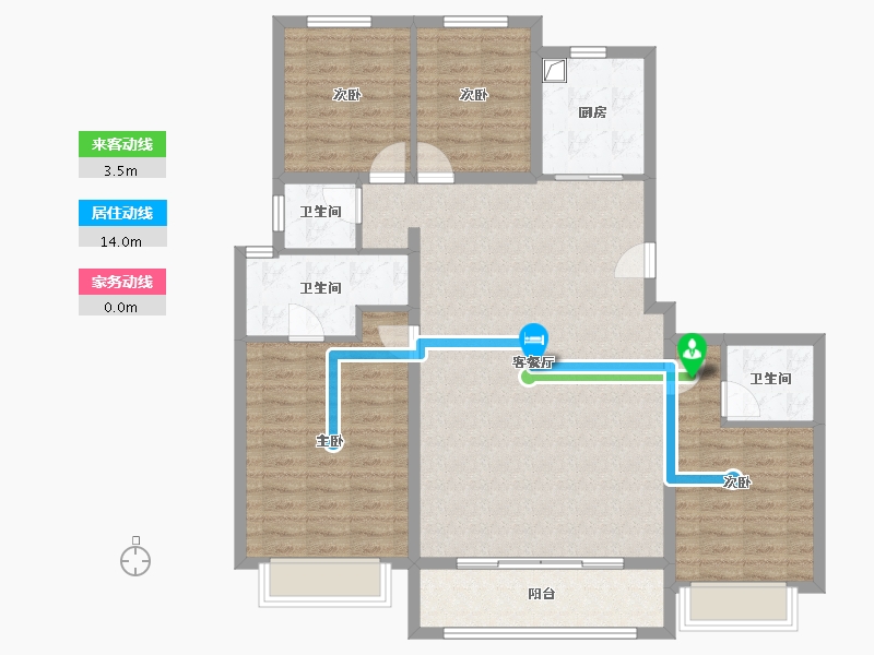 河北省-保定市-尚玉园-160.00-户型库-动静线