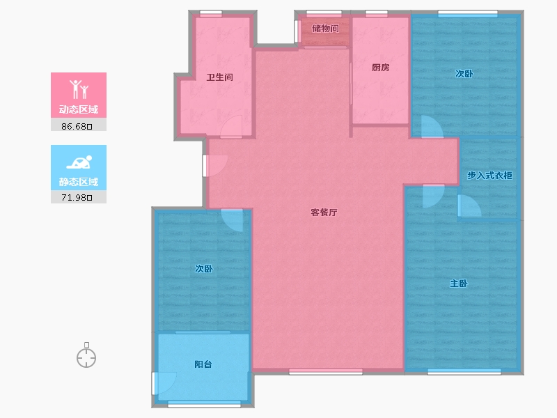 山东省-淄博市-龙泰国际-157.60-户型库-动静分区