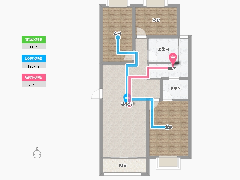 广东省-深圳市-嘉园-80.71-户型库-动静线