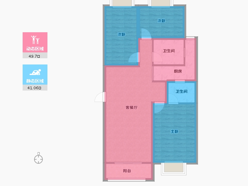 广东省-深圳市-嘉园-80.71-户型库-动静分区