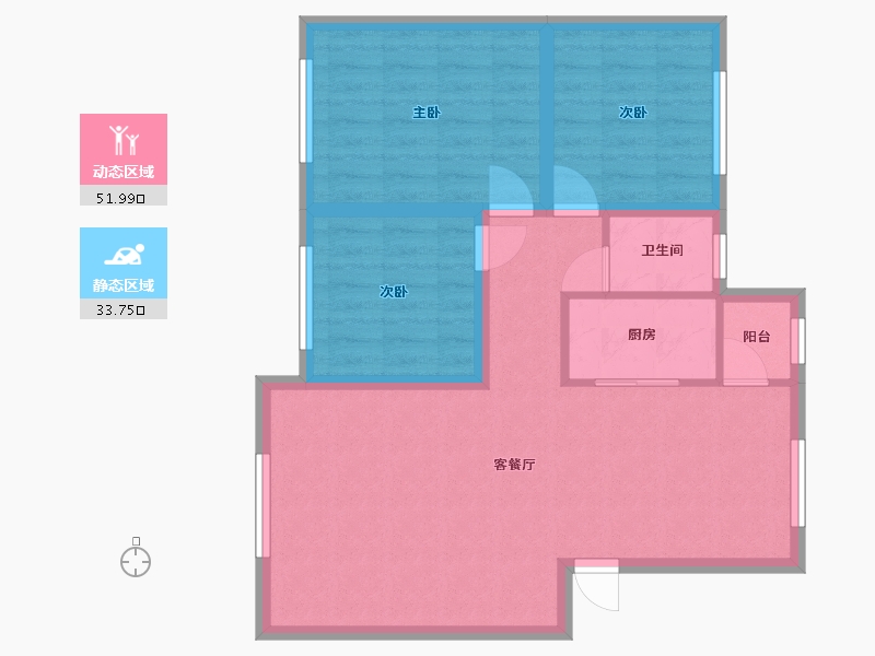 广东省-深圳市-景茗苑-76.92-户型库-动静分区