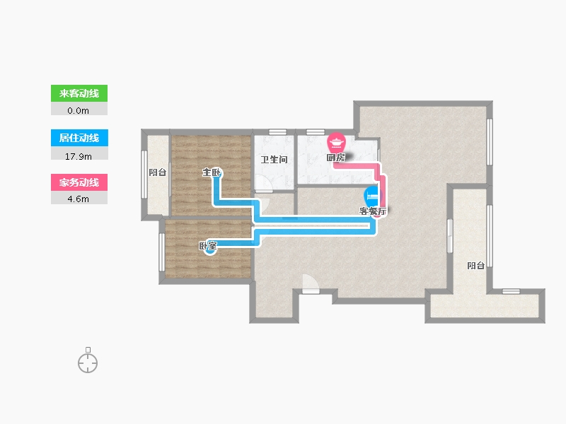 广东省-广州市-康城水郡-140.00-户型库-动静线