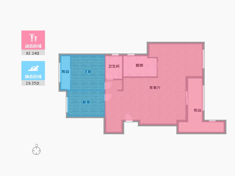 广东省-广州市-康城水郡-140.00-户型库-动静分区