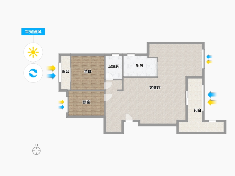 广东省-广州市-康城水郡-140.00-户型库-采光通风