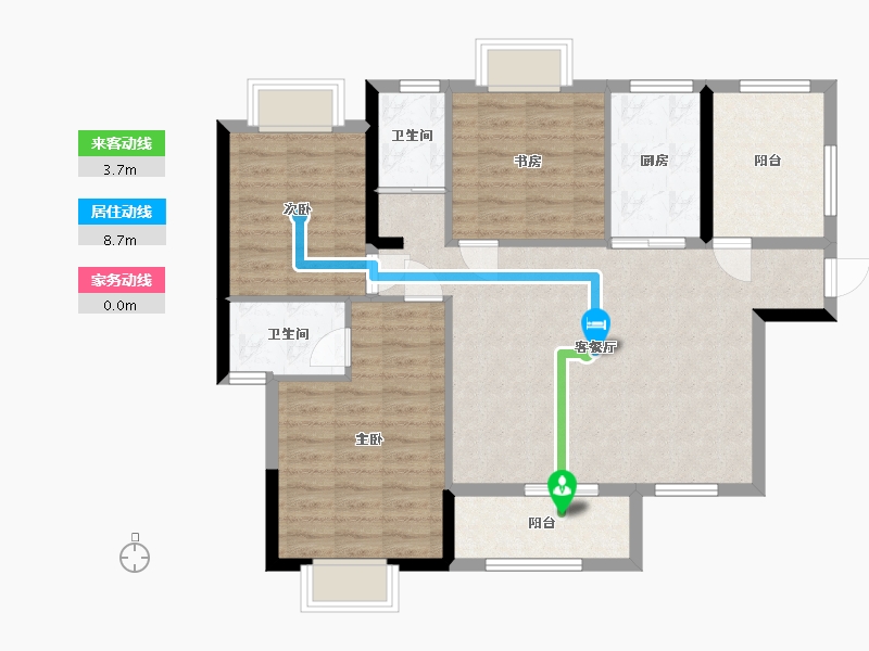 广西壮族自治区-北海市-大都锦上-96.00-户型库-动静线