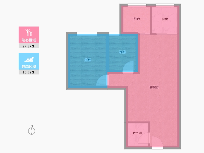 广东省-深圳市-锦文阁大厦-47.90-户型库-动静分区