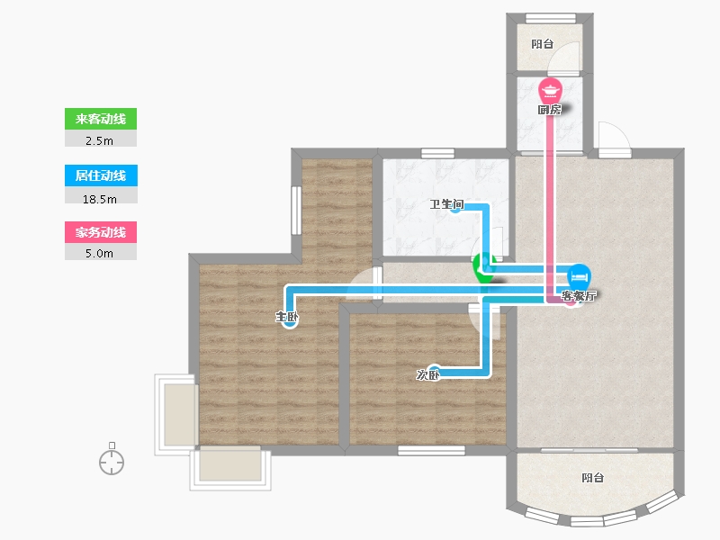 广东省-深圳市-长城盛世家园二期-81.00-户型库-动静线