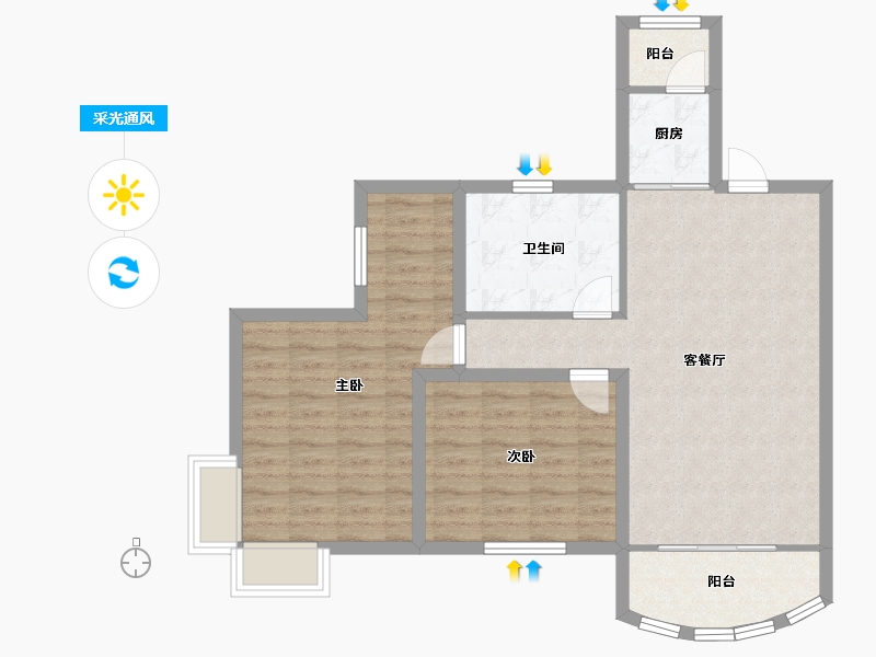 广东省-深圳市-长城盛世家园二期-81.00-户型库-采光通风