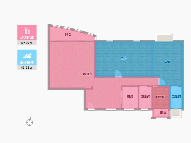 广东省-深圳市-聚豪园-102.00-户型库-动静分区