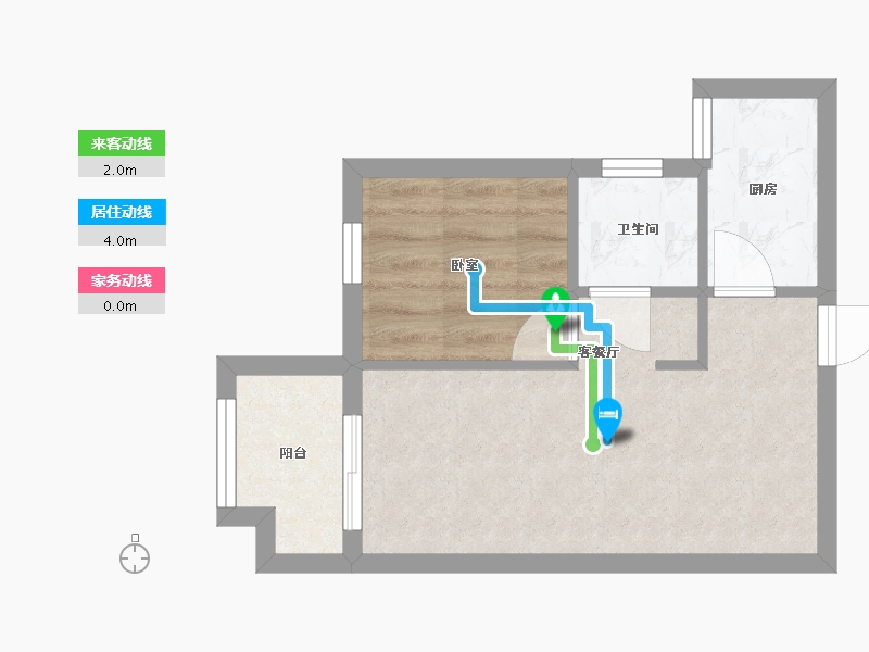 河南省-郑州市-保利心语晴苑-46.72-户型库-动静线