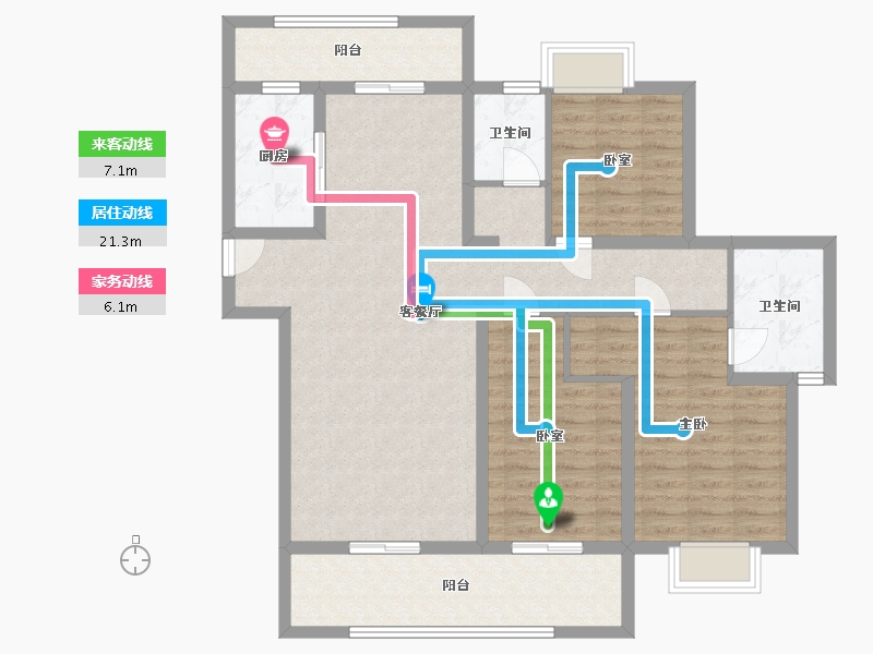 湖南省-永州市-永华府-118.75-户型库-动静线