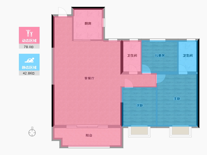 河南省-南阳市-碧桂园翡翠郡 -114.27-户型库-动静分区