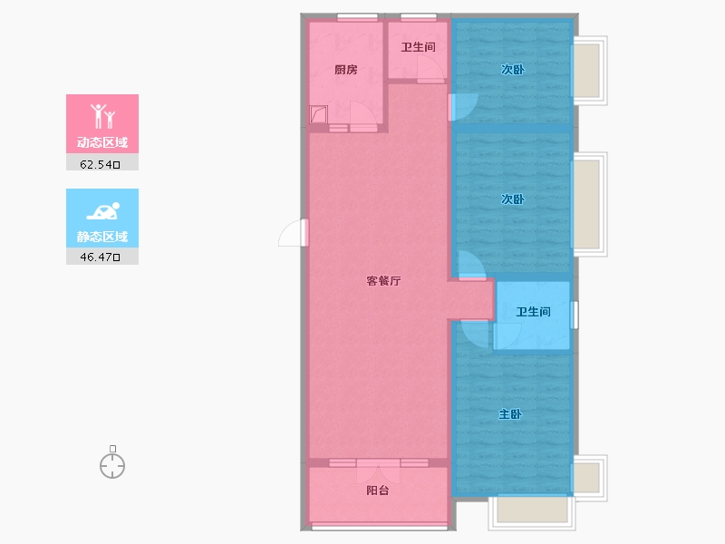 河北省-承德市-长瑞锦城-97.59-户型库-动静分区