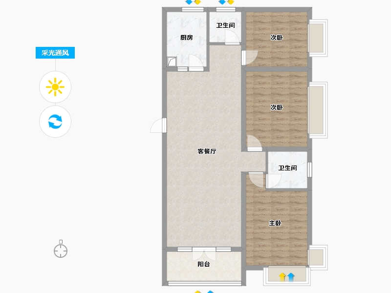 河北省-承德市-长瑞锦城-97.59-户型库-采光通风