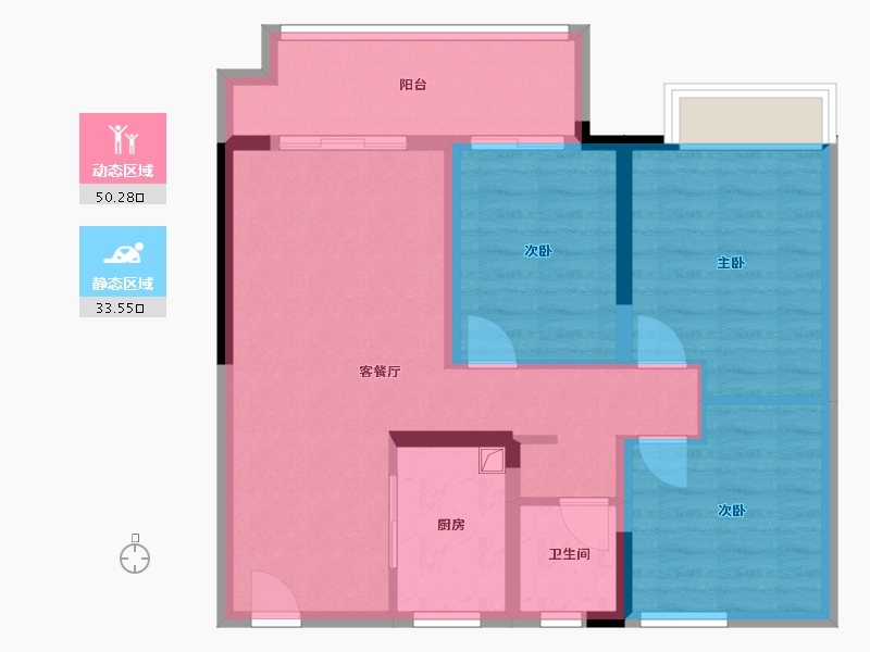 河南省-郑州市-新城西岸公园-80.80-户型库-动静分区