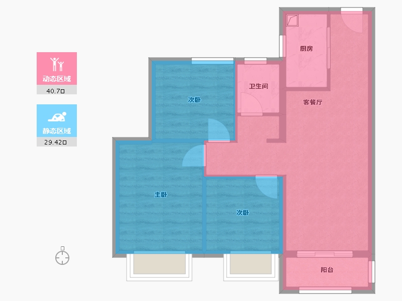 河北省-石家庄市-优步星辰-75.20-户型库-动静分区