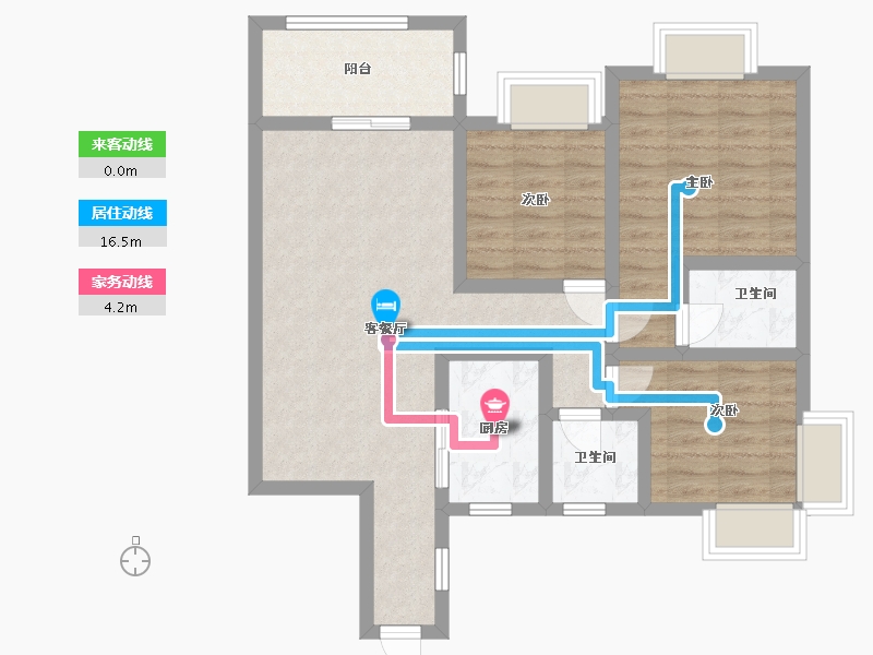 四川省-泸州市-阳光国际城-108.00-户型库-动静线