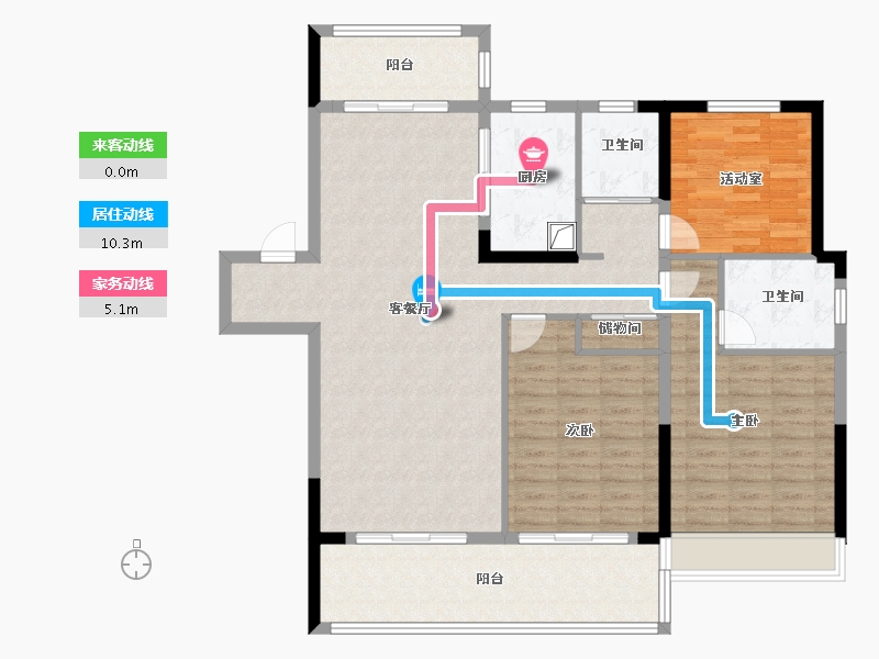 安徽省-六安市-君临府-124.00-户型库-动静线