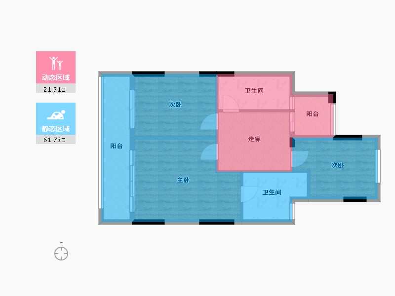 浙江省-绍兴市-万科湖心湾-192.00-户型库-动静分区