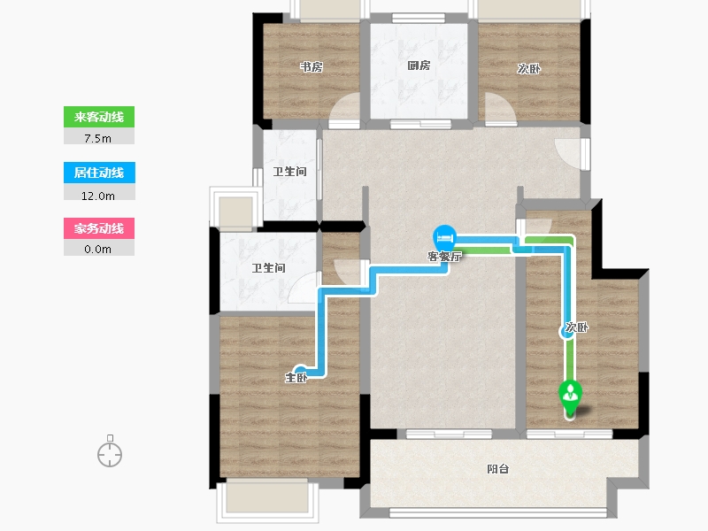 江苏省-镇江市-和院-97.24-户型库-动静线