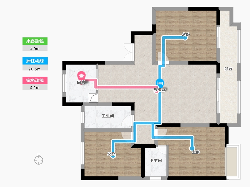 河南省-驻马店市-西平西湖春天-108.00-户型库-动静线