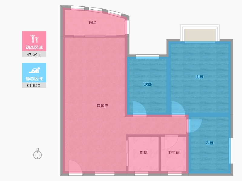 广东省-深圳市-聚豪园-70.48-户型库-动静分区