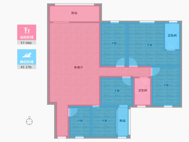 广东省-深圳市-聚豪园-106.00-户型库-动静分区