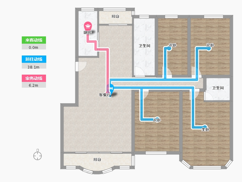 广东省-深圳市-光华园-135.51-户型库-动静线