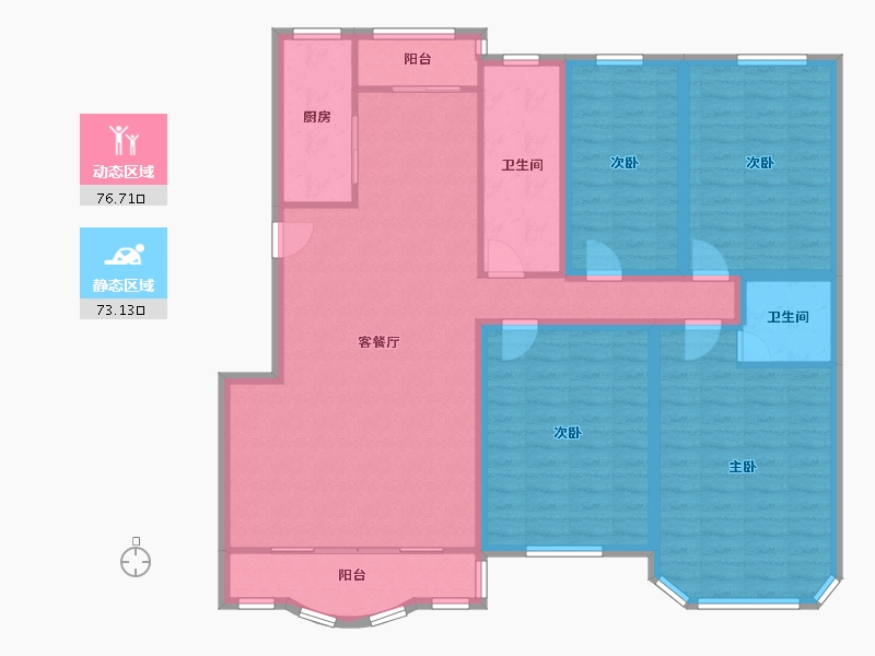 广东省-深圳市-光华园-135.51-户型库-动静分区