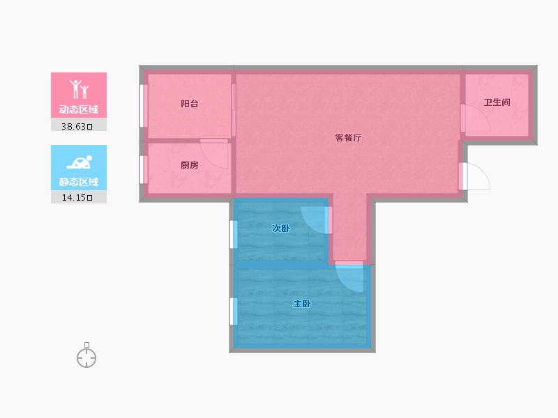 广东省-深圳市-锦文阁大厦-46.49-户型库-动静分区