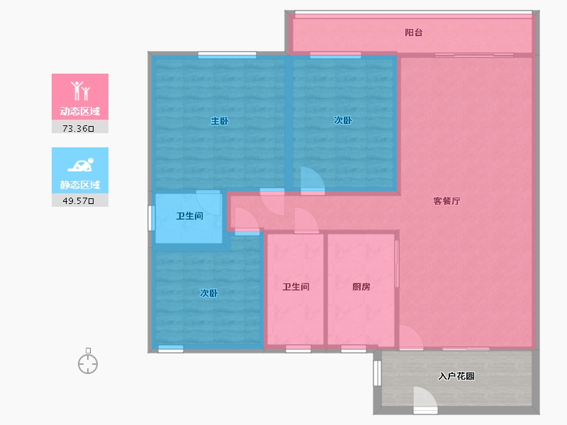 广东省-深圳市-莲丰花园-119.71-户型库-动静分区