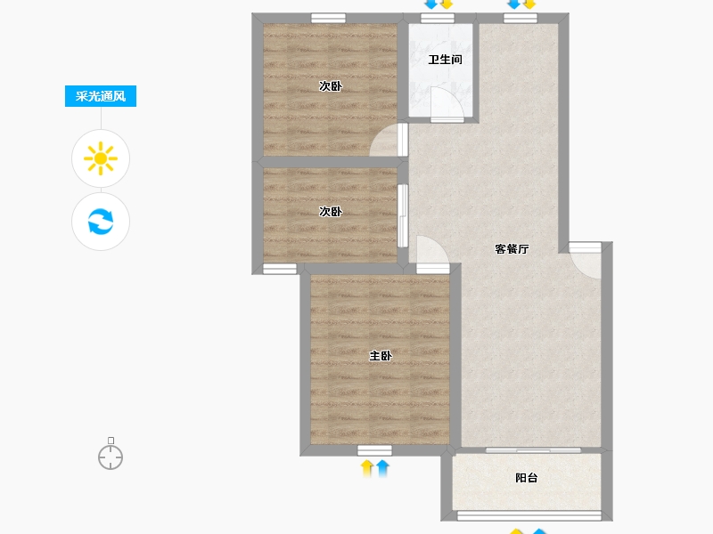 广东省-深圳市-特发小区-71.08-户型库-采光通风