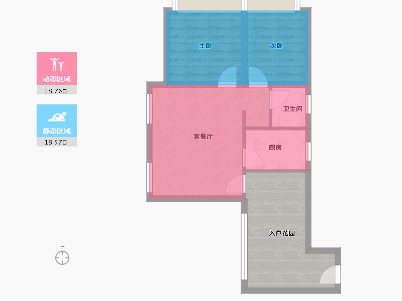 广东省-深圳市-华盛领寓-55.90-户型库-动静分区