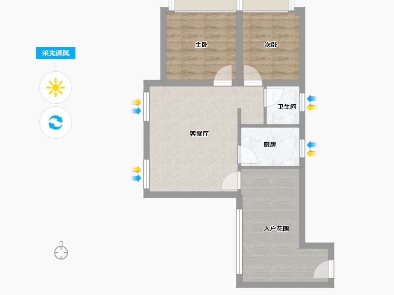 广东省-深圳市-华盛领寓-55.90-户型库-采光通风