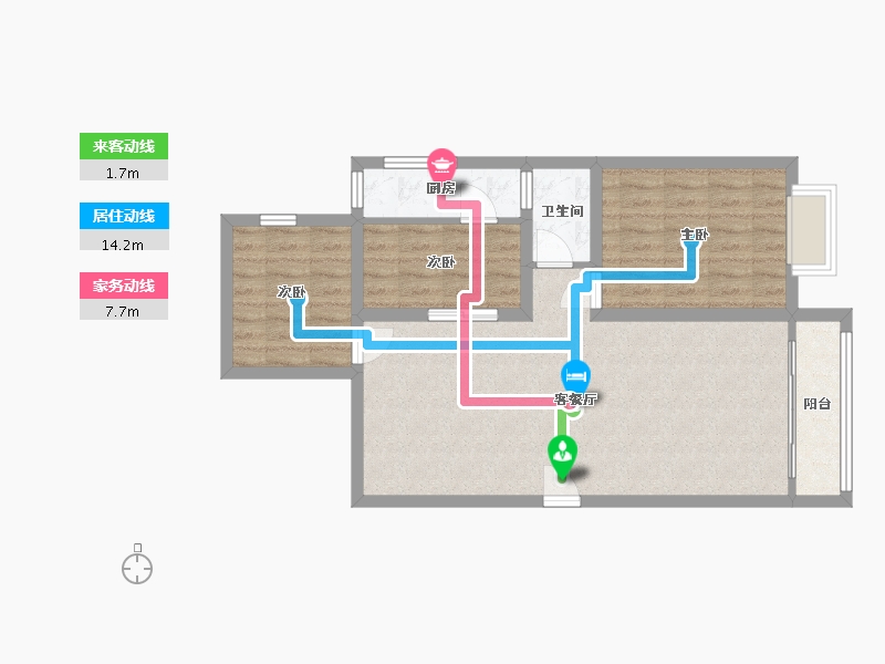 广东省-深圳市-嘉园-73.73-户型库-动静线