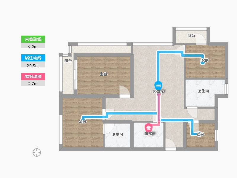 广东省-深圳市-天健名苑-81.28-户型库-动静线