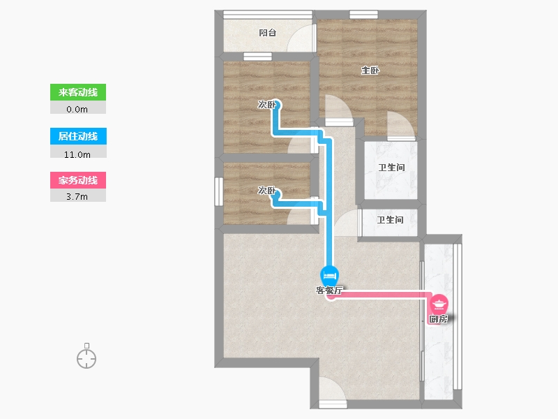 广东省-深圳市-景新花园-55.41-户型库-动静线