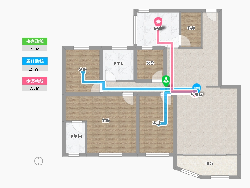 广东省-深圳市-聚豪园-106.55-户型库-动静线