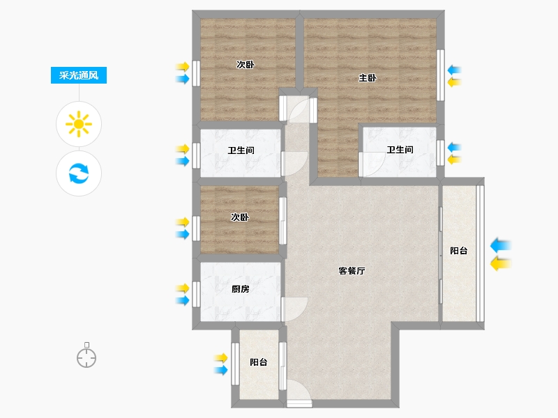 广东省-深圳市-天一名居-82.04-户型库-采光通风